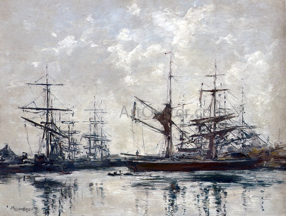  Eugene-Louis Boudin The Basin, Deauville - Hand Painted Oil Painting
