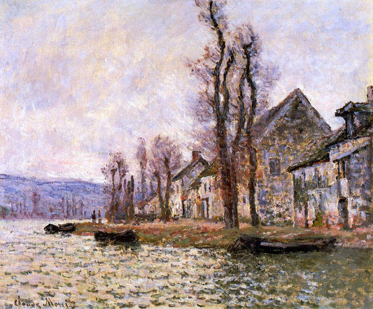  Claude Oscar Monet The Bend of the Seine at Lavacourt, Winter - Hand Painted Oil Painting