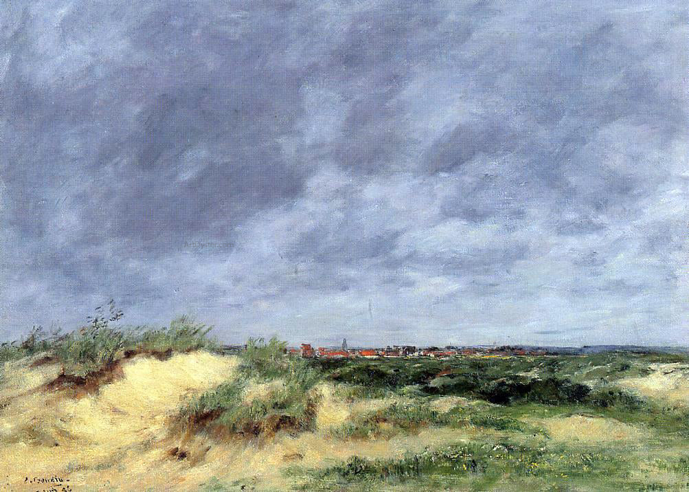  Eugene-Louis Boudin The Berck Dunes - Hand Painted Oil Painting