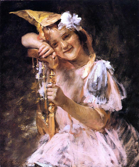  William Merritt Chase The Birthday Party (also known as Helen Velasquez Chase) - Hand Painted Oil Painting