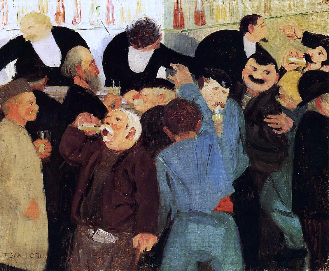  Felix Vallotton The Bistro - Hand Painted Oil Painting