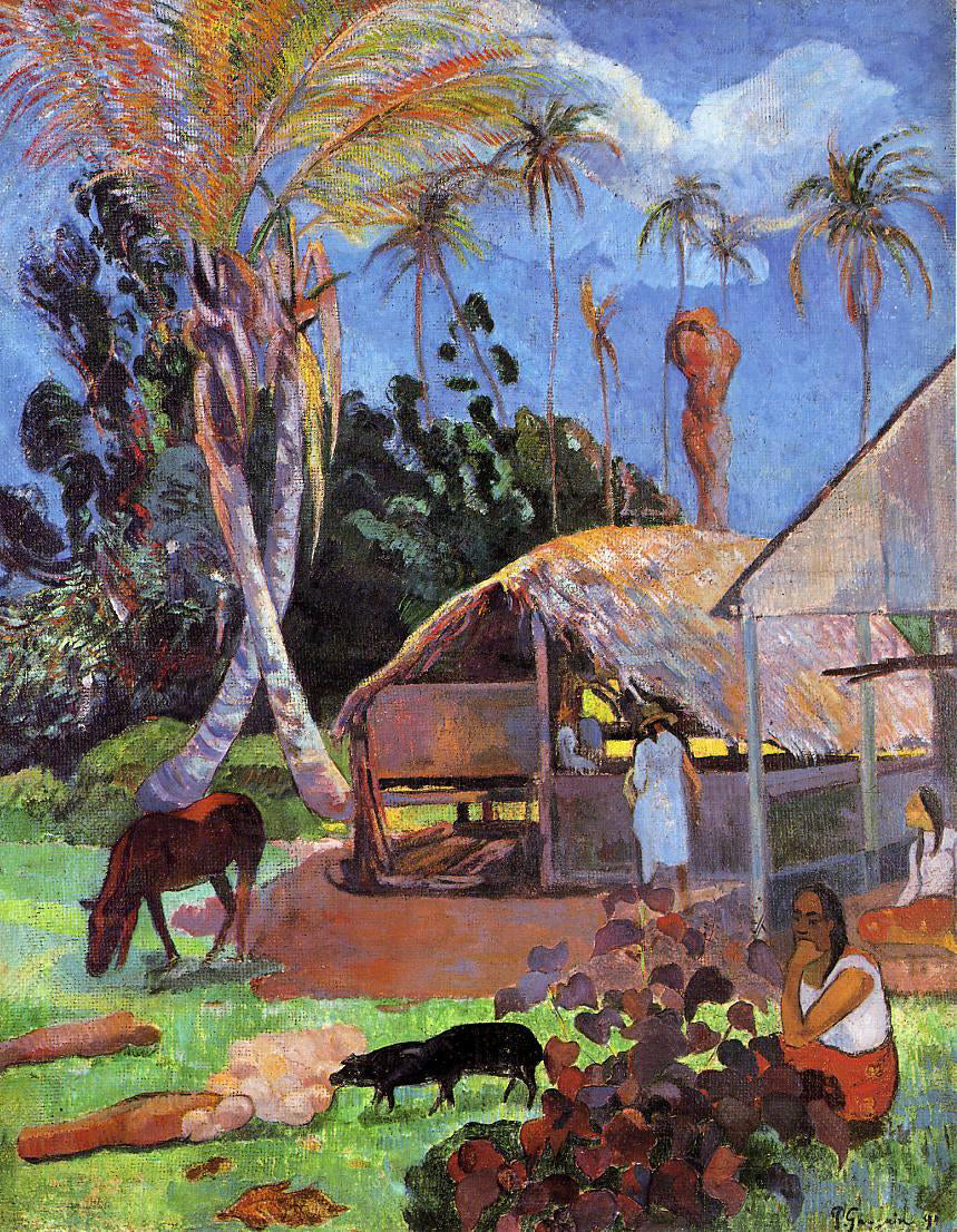  Paul Gauguin The Black Pigs - Hand Painted Oil Painting