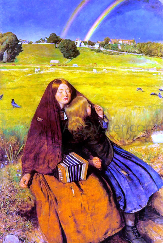  Sir Everett Millais The Blind Girl - Hand Painted Oil Painting