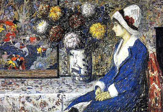  Henry Golden Dearth The Blue Coat - Hand Painted Oil Painting