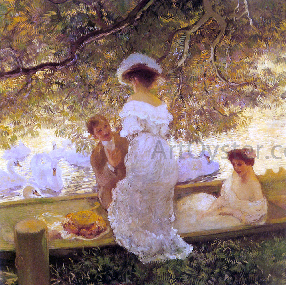  Gaston De Latouche The Boating Party - Hand Painted Oil Painting