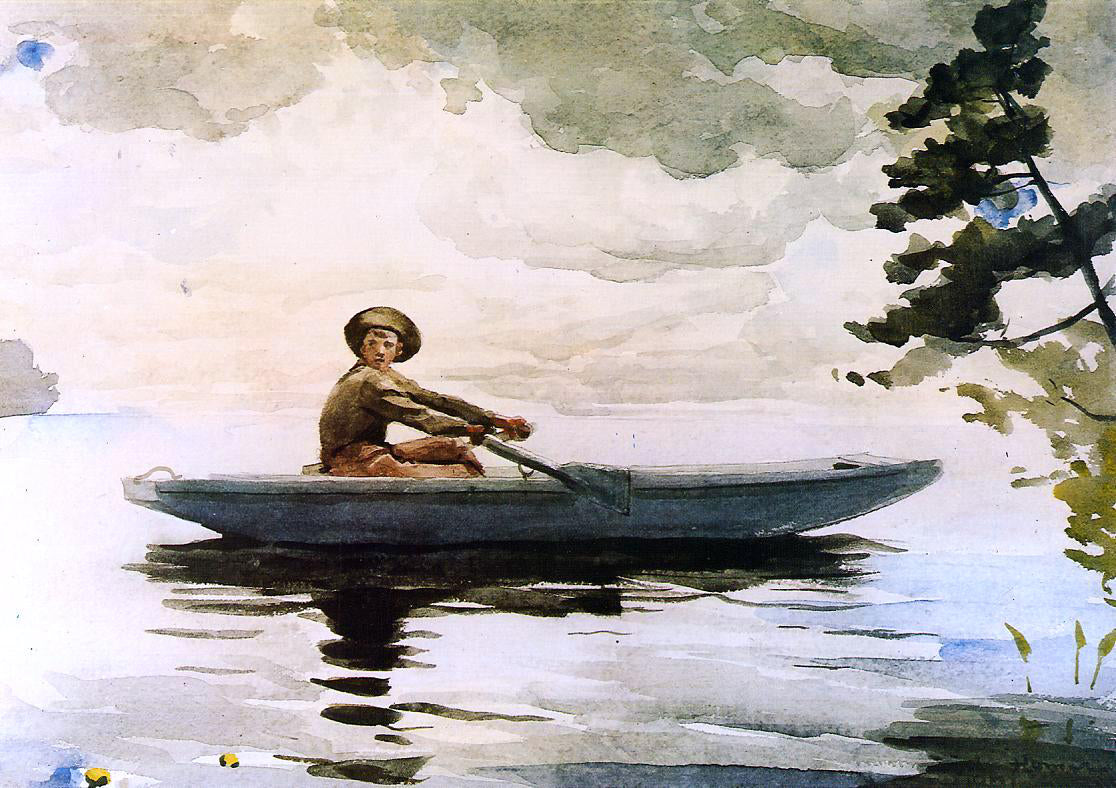  Winslow Homer The Boatsman - Hand Painted Oil Painting
