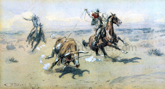  Charles Marion Russell The Bolter, #2 - Hand Painted Oil Painting