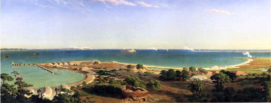  John Ross Key The Bombardment of Fort Sumter - Hand Painted Oil Painting