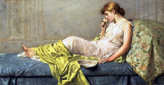  Henry Thomas Schafer The Boudoir Rose - Hand Painted Oil Painting
