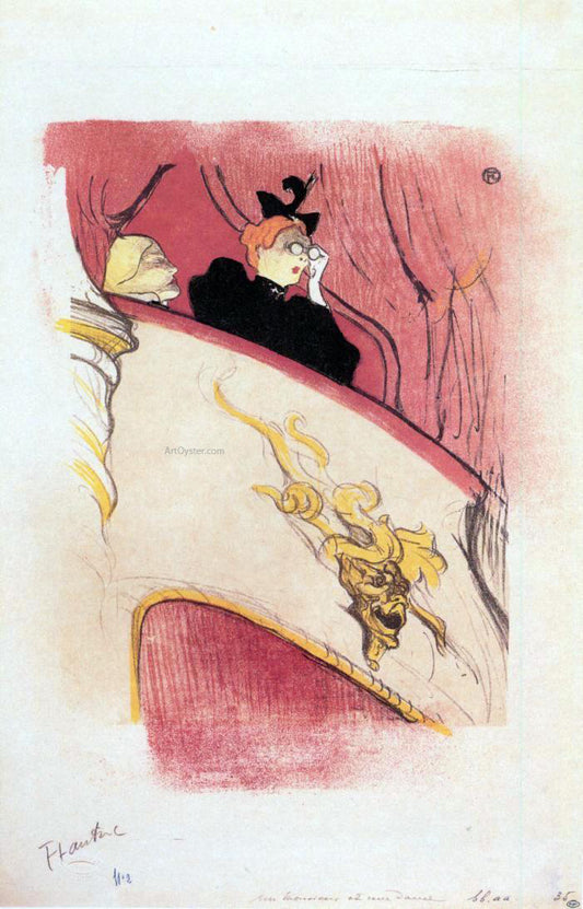  Henri De Toulouse-Lautrec The Box with the Guilded Mask - Hand Painted Oil Painting