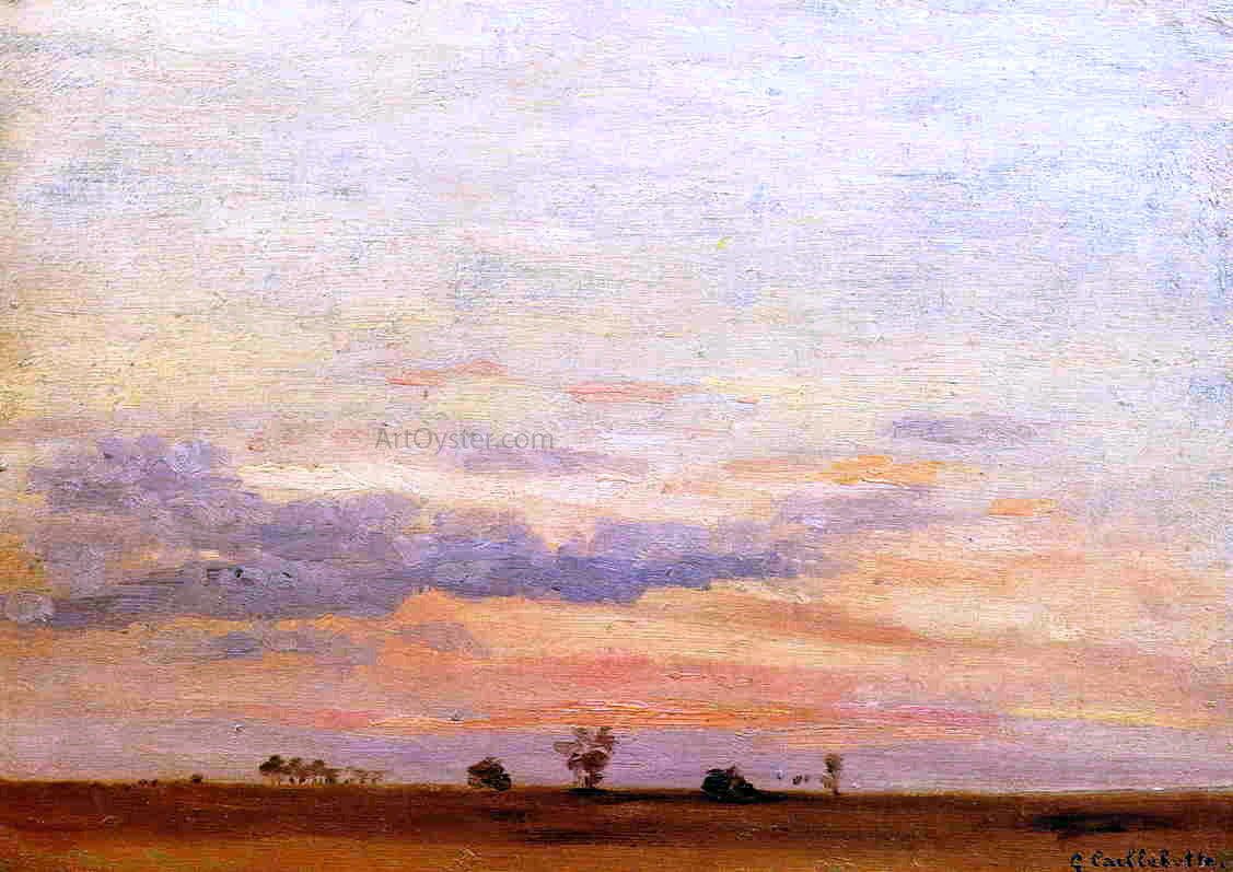  Gustave Caillebotte The Briard Plain - Hand Painted Oil Painting