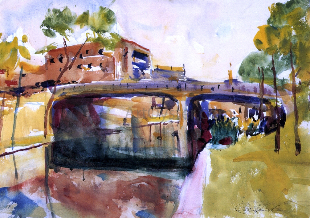  Charles Webster Hawthorne The Bridge at San Antonio - Hand Painted Oil Painting