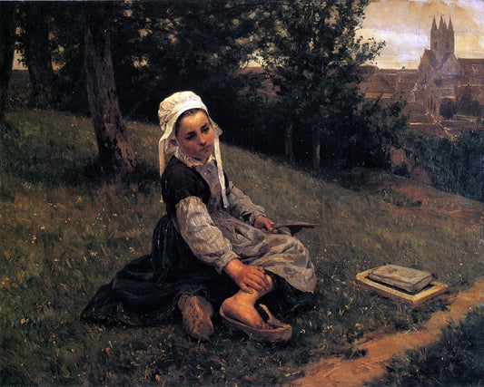  Henry Mosler The Broken Sabot - Hand Painted Oil Painting