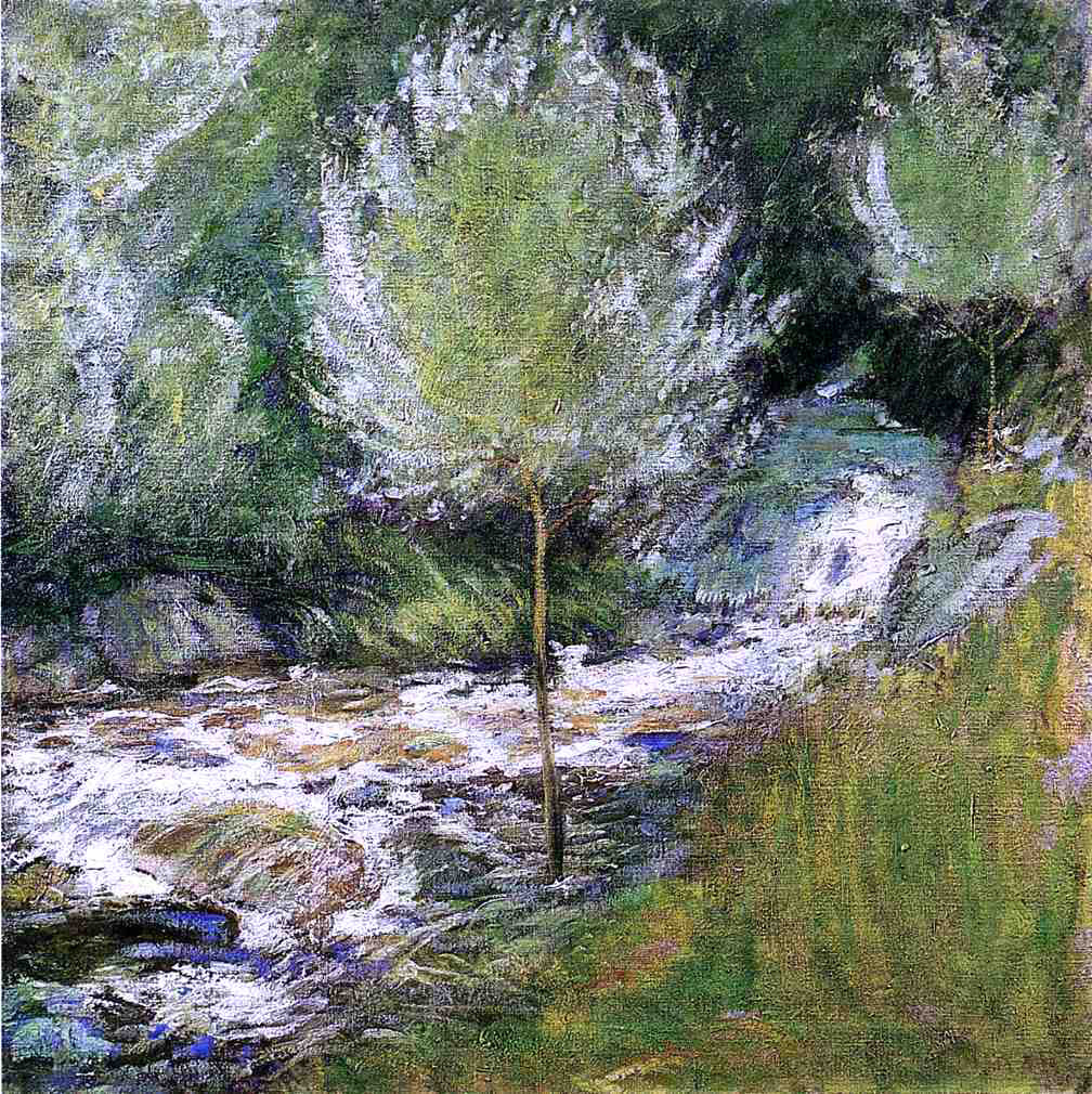  John Twachtman The Brook, Greenwich, Connecticut (also known as Horseneck Falls, Greenwich, Connecticut) - Hand Painted Oil Painting