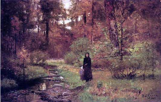  Theodore Clement Steele The Brook in the Woods - Hand Painted Oil Painting