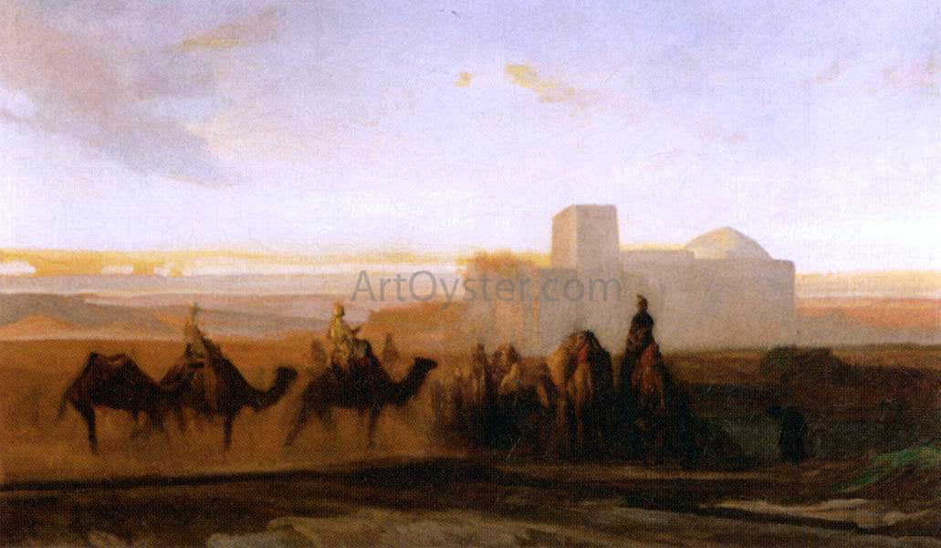  Alexandre Gabriel Decamps The Caravan - Hand Painted Oil Painting