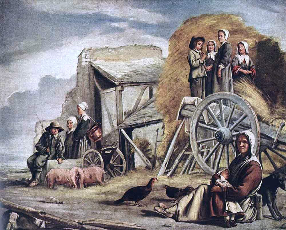  Louis Le Nain The Cart or Return from Haymaking - Hand Painted Oil Painting