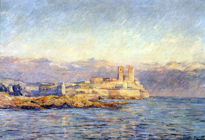  Claude Oscar Monet The Castle in Antibes - Hand Painted Oil Painting