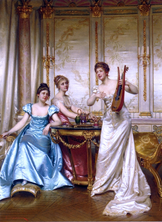  Charles Frederick Soulacroix The Charming Performance - Hand Painted Oil Painting