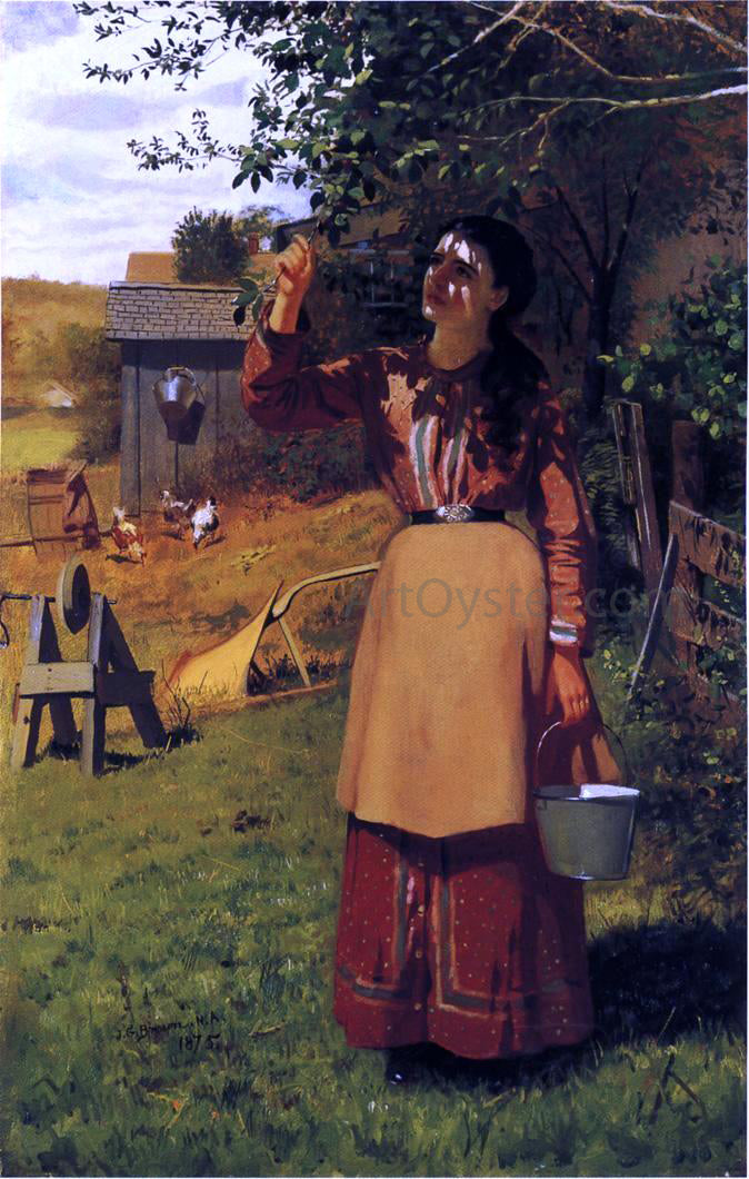  John George Brown The Cherry Picker - Hand Painted Oil Painting