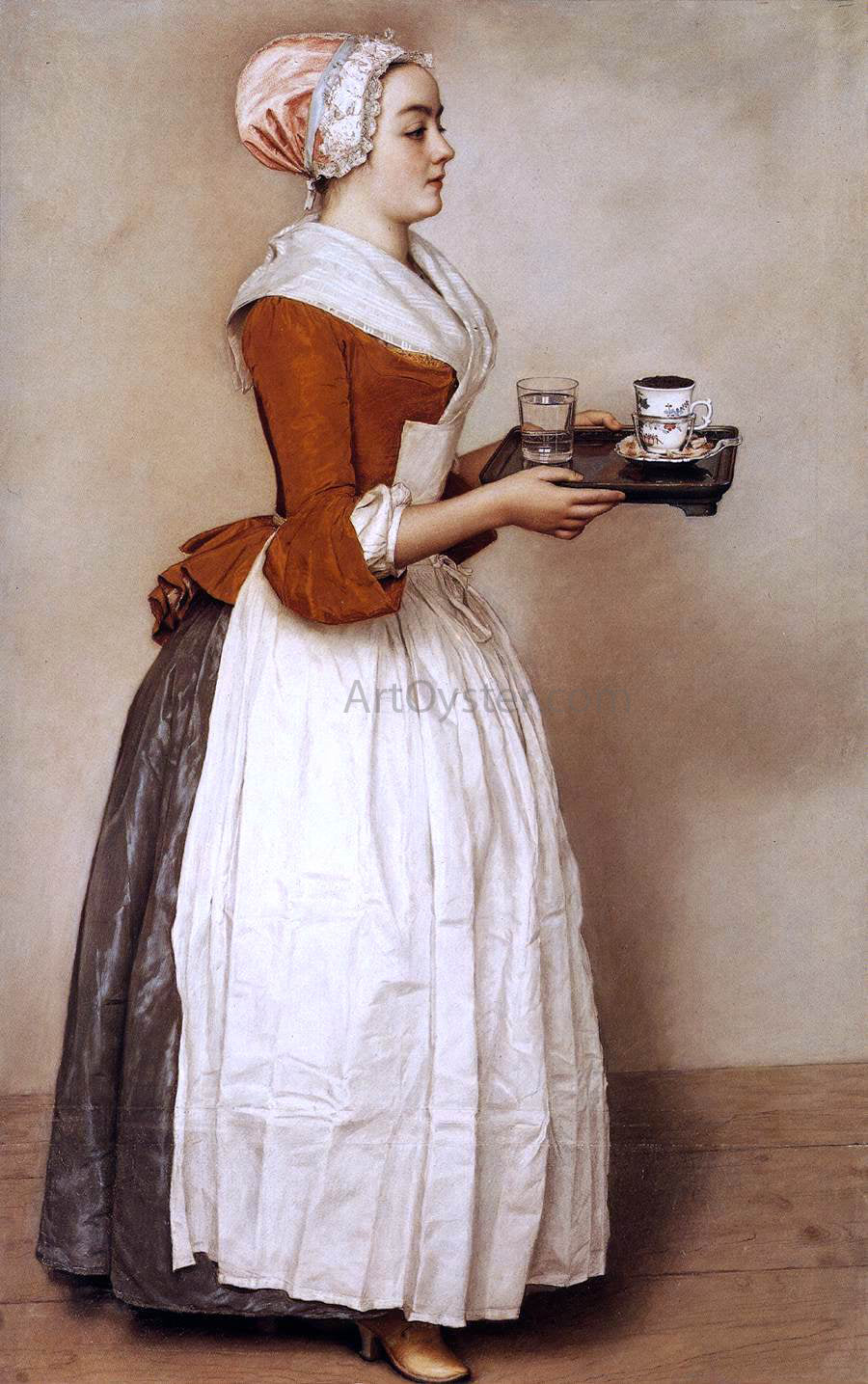  Jean-Etienne Liotard The Chocolate Girl - Hand Painted Oil Painting