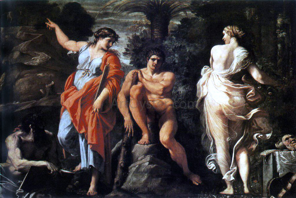  Annibale Carracci The Choice of Heracles - Hand Painted Oil Painting