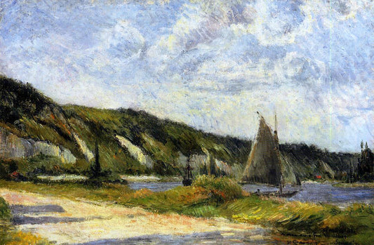 Paul Gauguin The Cliffs of Le Bouille - Hand Painted Oil Painting