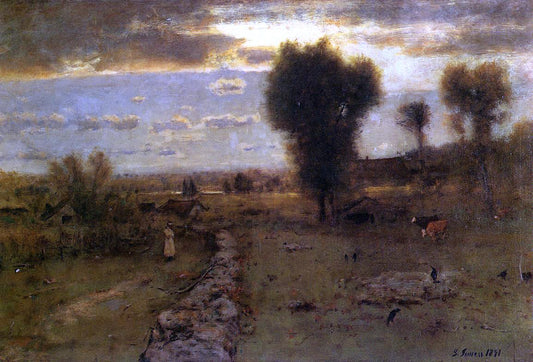  George Inness The Clouded Sun - Hand Painted Oil Painting