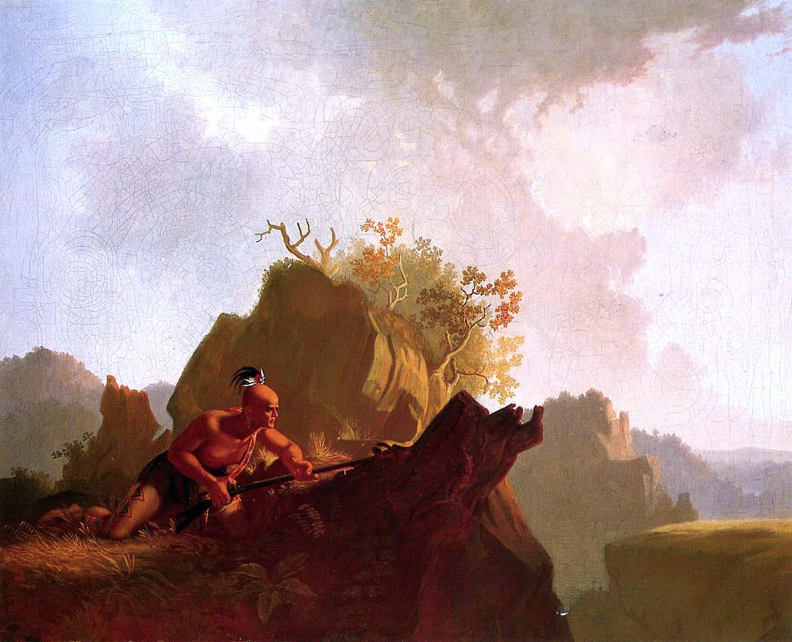  George Caleb Bingham The Concealed Enemy - Hand Painted Oil Painting