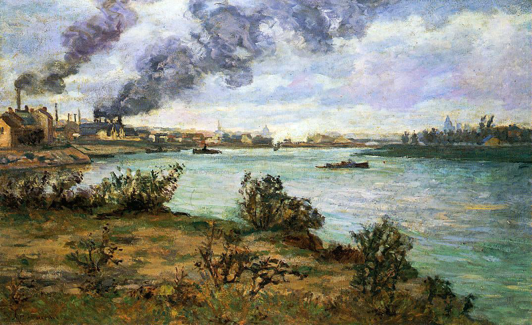  Armand Guillaumin The Confluence of the Seine and Marne at Ivry - Hand Painted Oil Painting