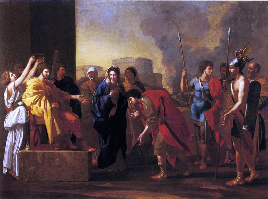  John Smibert The Continence of Scipio (after Nicholas Poussin) - Hand Painted Oil Painting