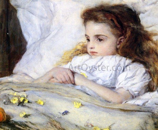  Frank Holl The Convalescent - Hand Painted Oil Painting