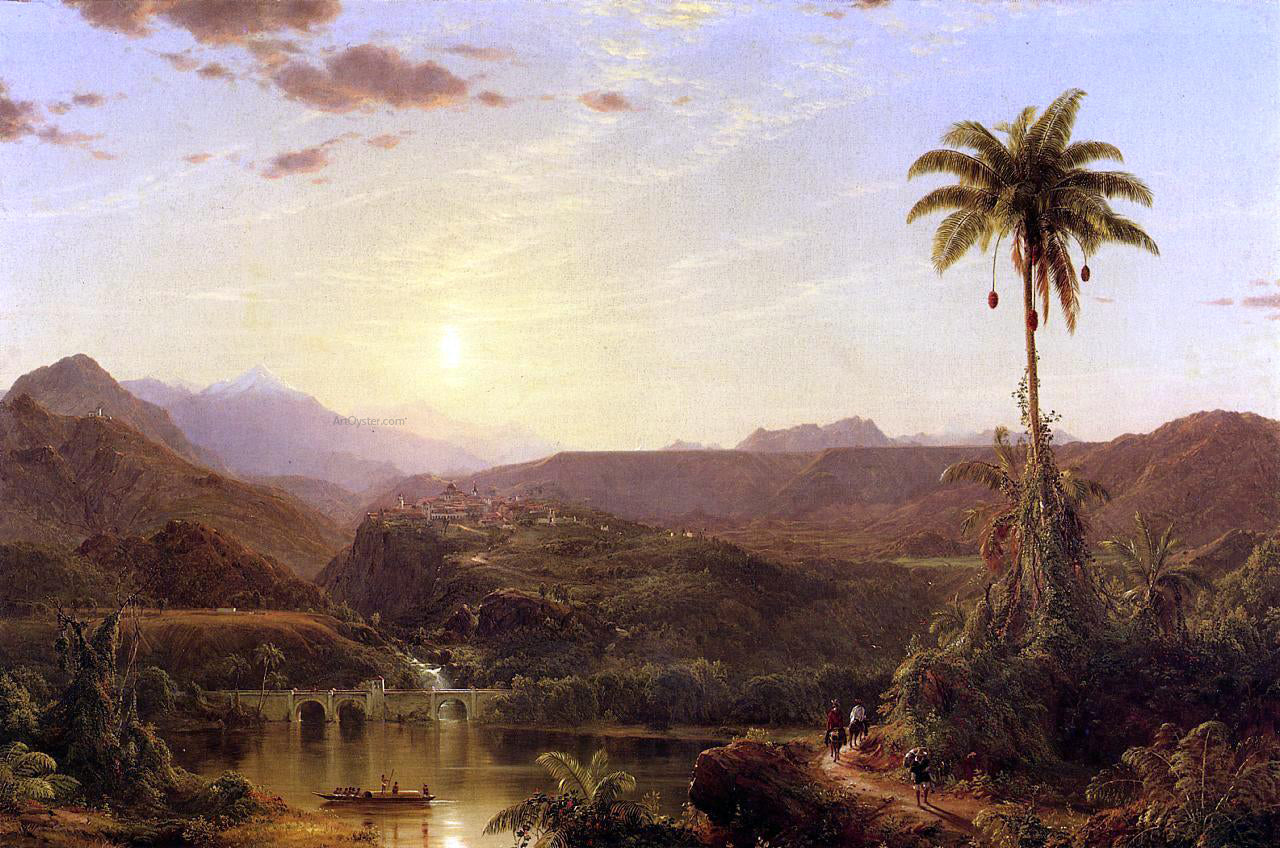  Frederic Edwin Church The Cordilleras: Sunrise - Hand Painted Oil Painting