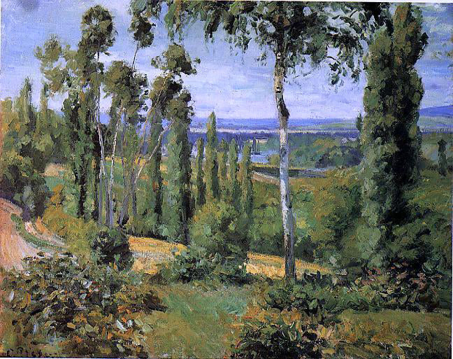  Camille Pissarro The Countryside in the Vicinity of Conflans Saint-Honorine - Hand Painted Oil Painting