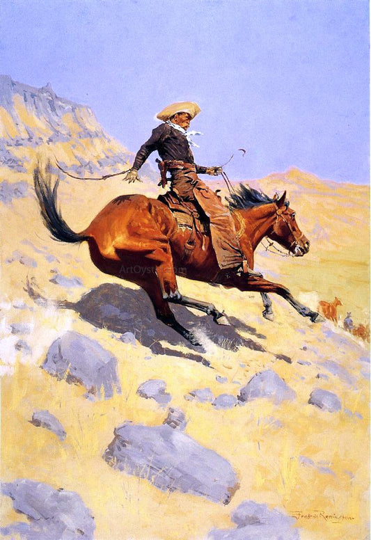  Frederic Remington The Cowboy - Hand Painted Oil Painting