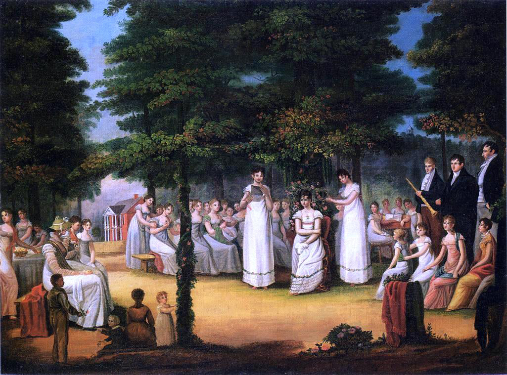  Jacob Marling The Crowning of Flora (also known as The May Queen) - Hand Painted Oil Painting