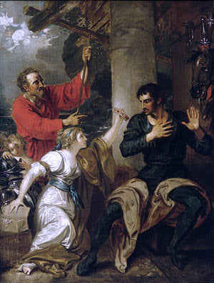  Benjamin West The Damsel and Orlando - Hand Painted Oil Painting