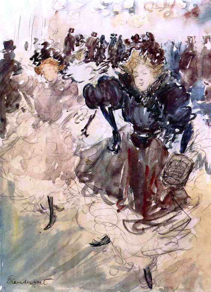  Maurice Prendergast The Dancers - Hand Painted Oil Painting