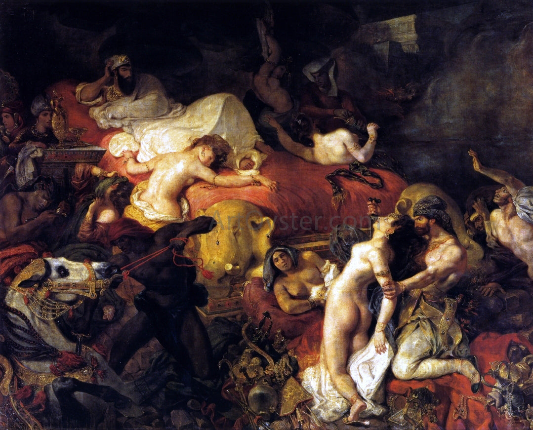  Eugene Delacroix The Death of Sardanapalus - Hand Painted Oil Painting