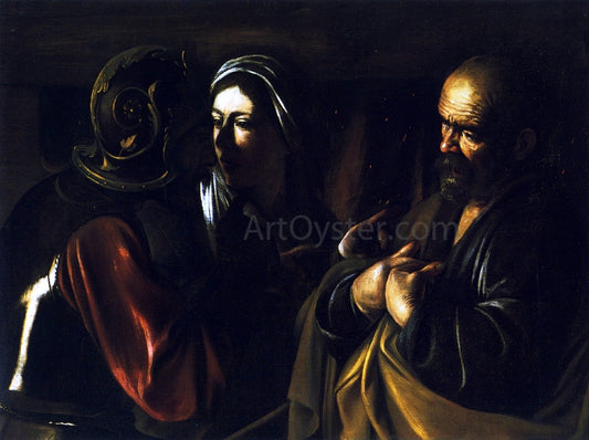  Caravaggio The Denial of St. Peter - Hand Painted Oil Painting
