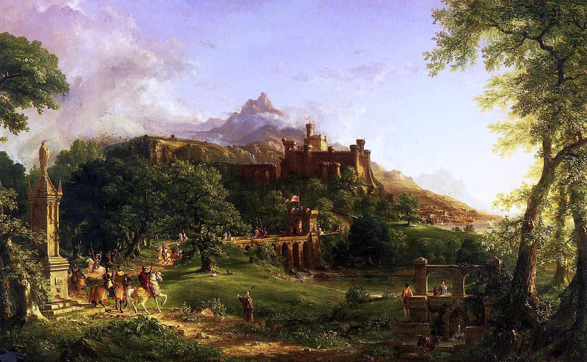  Thomas Cole The Departure - Hand Painted Oil Painting