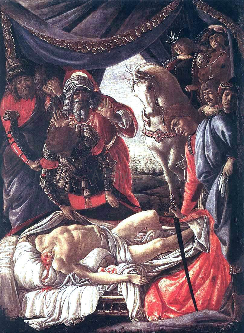  Sandro Botticelli The Discovery of the Murder of Holofernes - Hand Painted Oil Painting