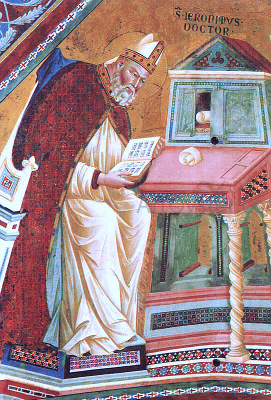  Master of the Isaac Stories The Doctors of the Church (detail) - Hand Painted Oil Painting