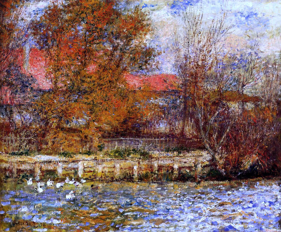  Pierre Auguste Renoir The Duck Pond - Hand Painted Oil Painting