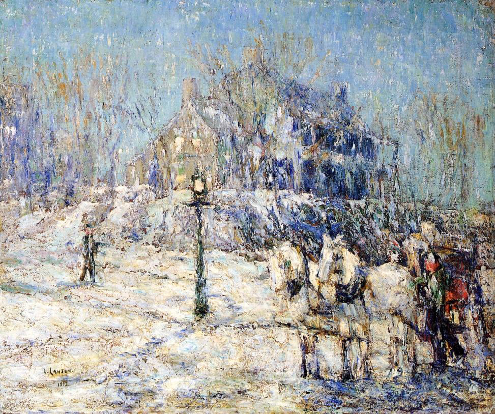 Ernest Lawson The Dyckman House - Hand Painted Oil Painting