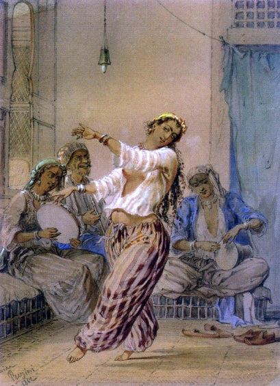  Count Amadeo Preziosi The Egyptian Dancer - Hand Painted Oil Painting