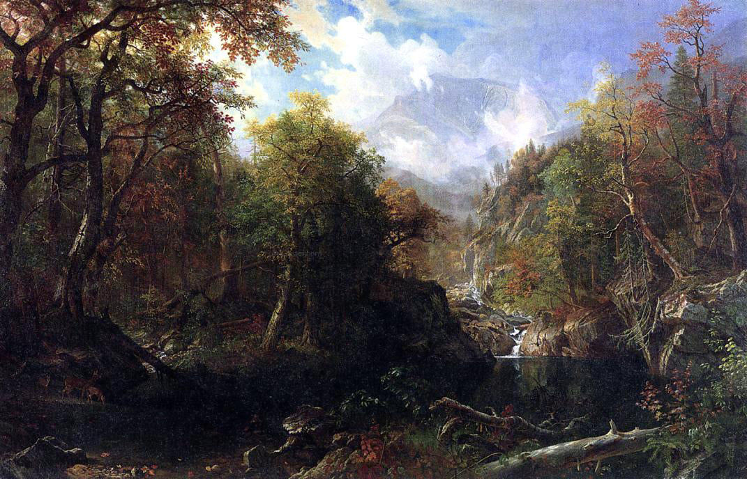  Albert Bierstadt The Emerald Pool - Hand Painted Oil Painting
