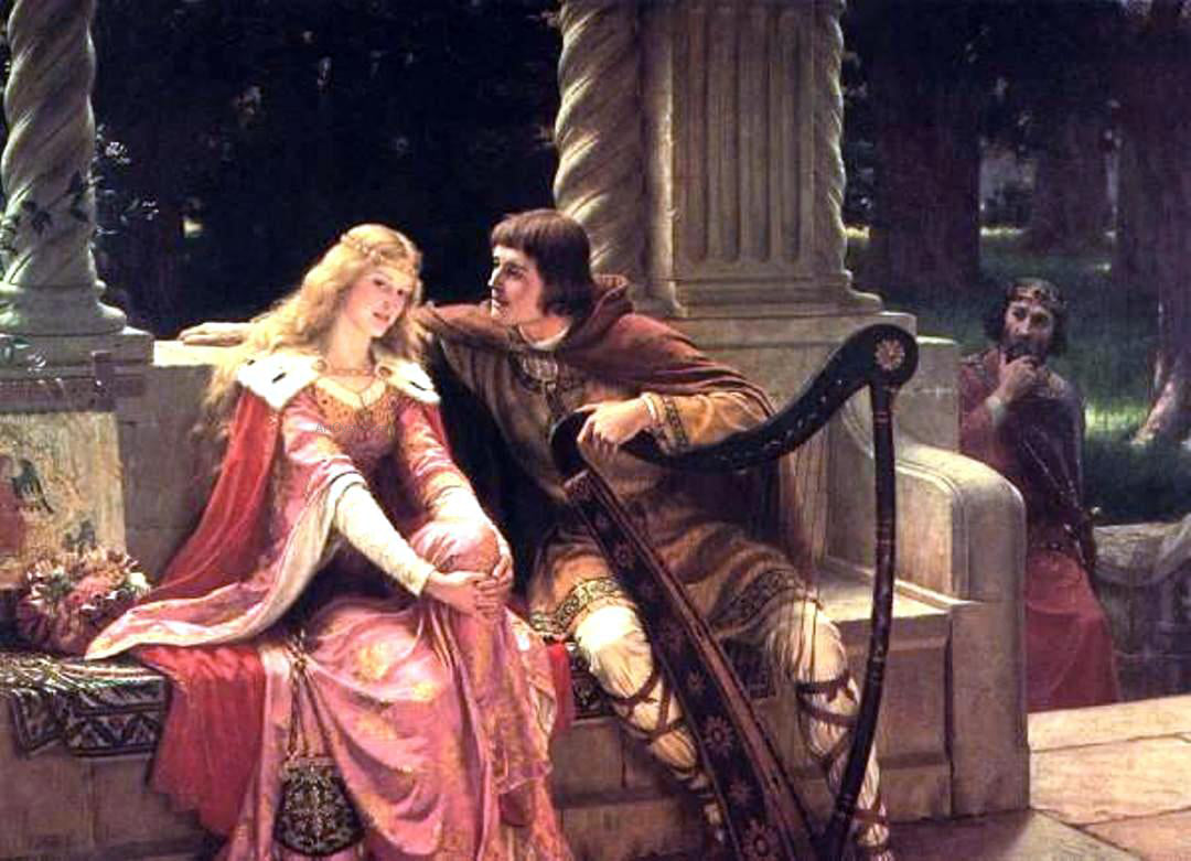  Edmund Blair Leighton The End of The Song - Hand Painted Oil Painting