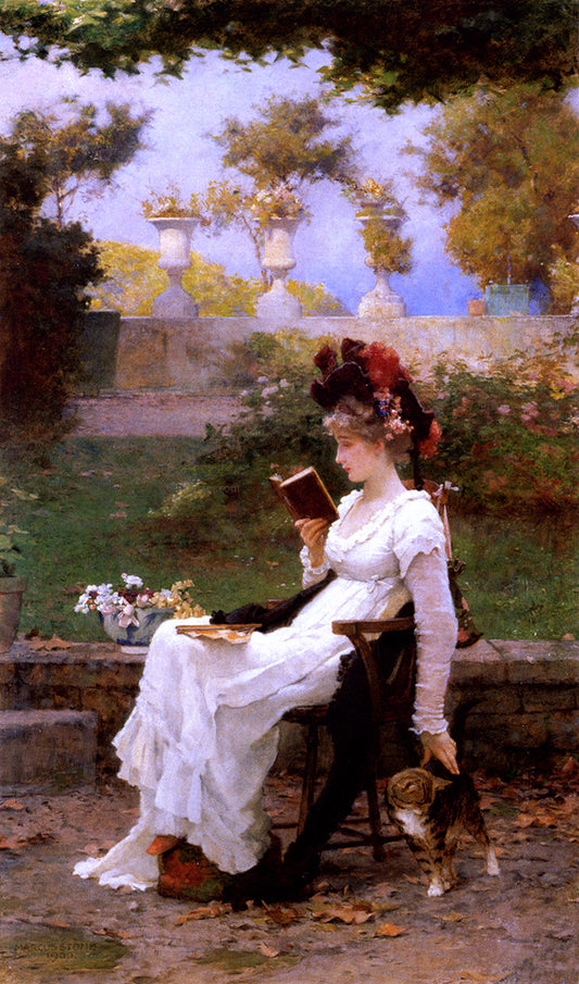  Marcus Stone The End Of The Story - Hand Painted Oil Painting