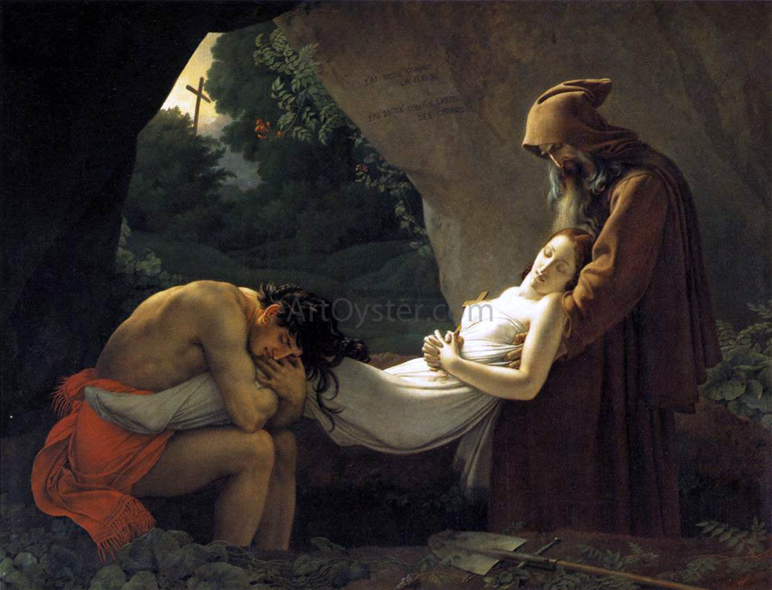  Anne-Louis Girodet De Roucy-Triosson The Entombment of Atala - Hand Painted Oil Painting